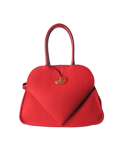 Felt Heart Tote, front view